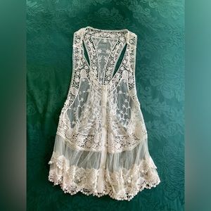 Boho lace vest vintage